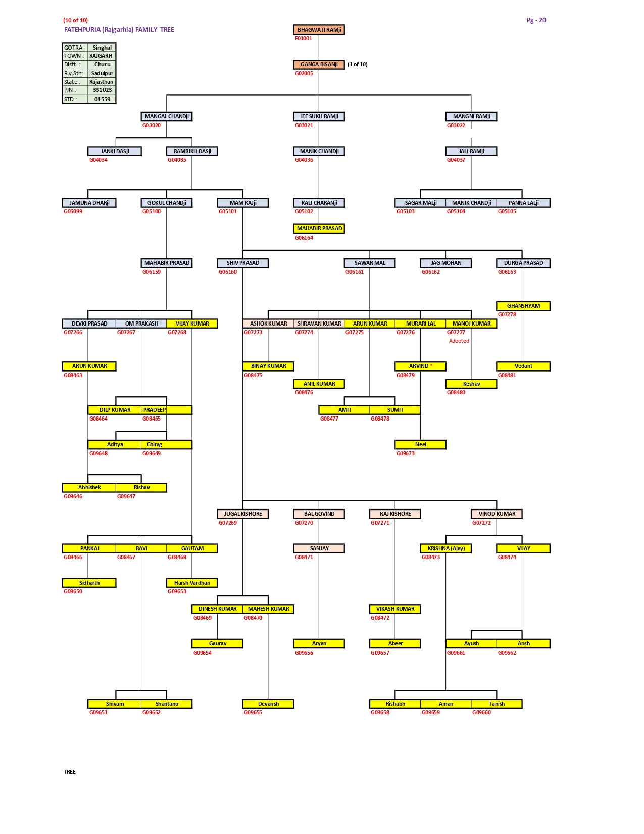 VANSHAWLI - FAMILY TREE 10