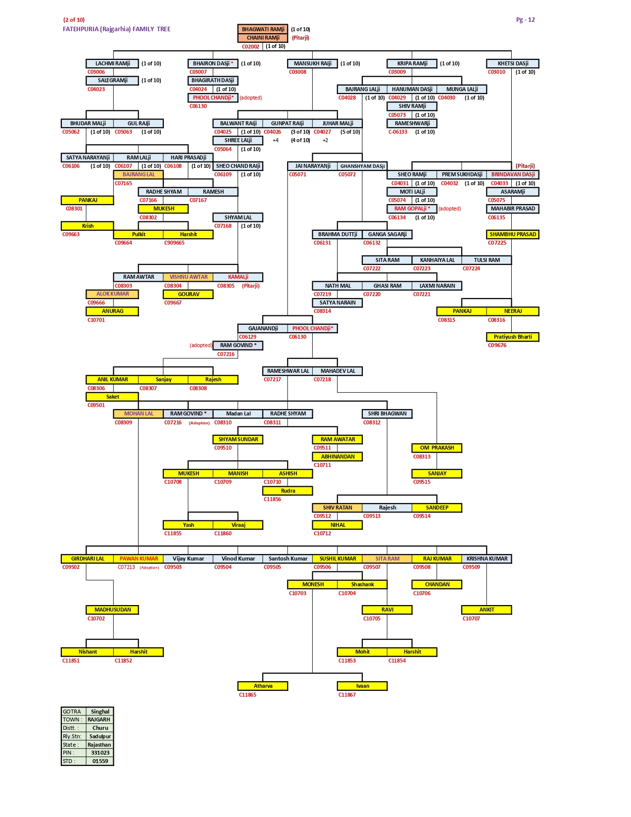VANSHAWLI - FAMILY TREE 02